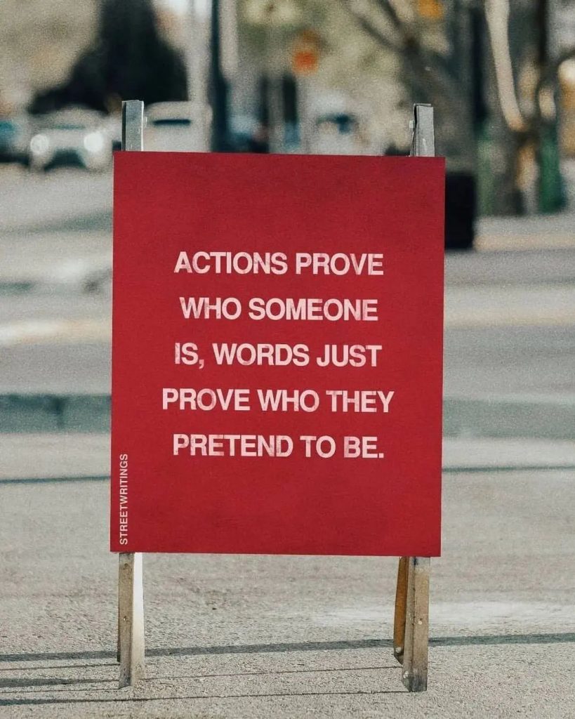 action and words